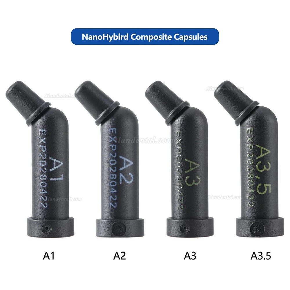 10 Capsule/Box A1/A2/A3/A3.5 Dental Composite Resin Light Cure Capsule